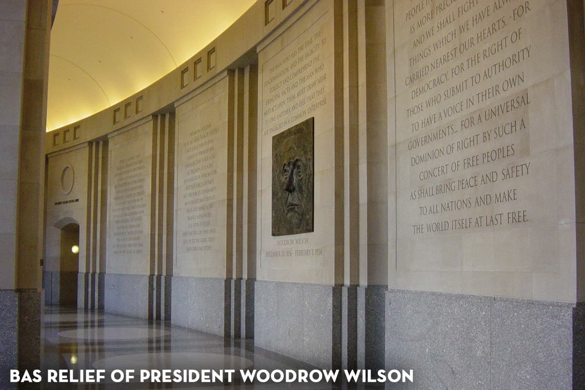 Bas Relief of President Woodrow Wilson